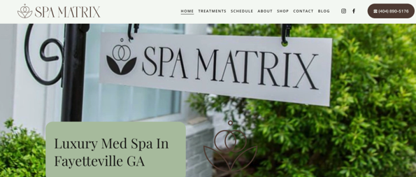 Spa Matrix — original website before the Collective POV rebuild